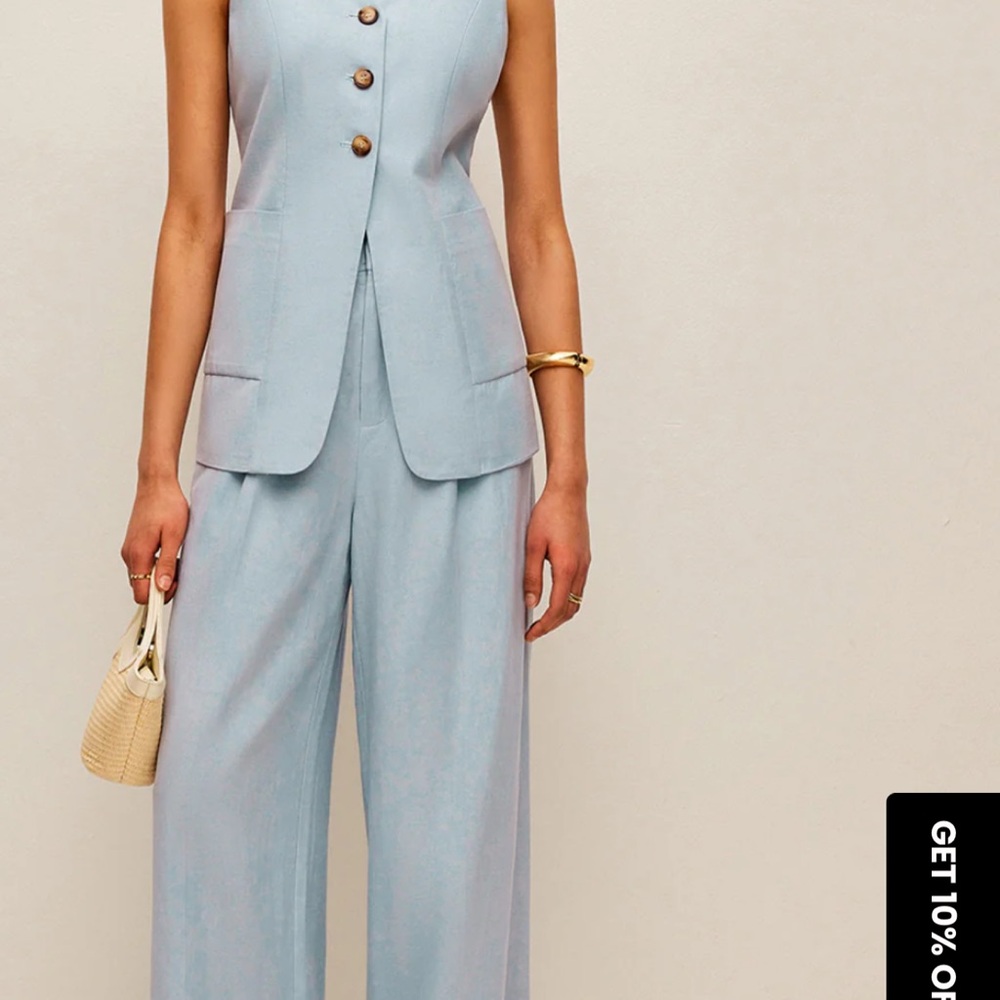 Commense Light Blue Wide-Leg set
